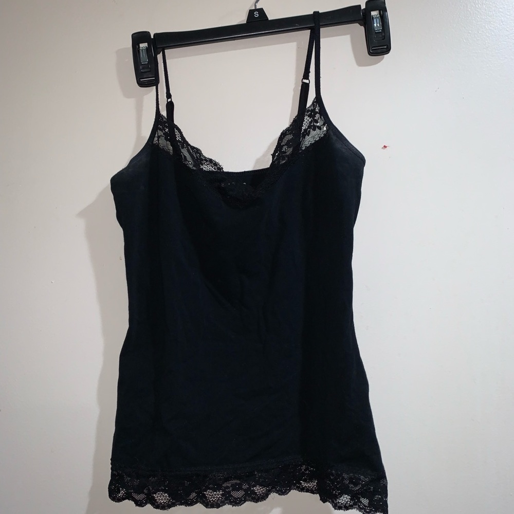 Black lace tank